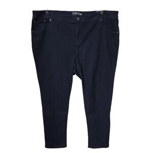 Torrid Luxe Skinny Mid Rise Jeans Dark Wash Womens Plus Size 26S NWT